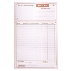 Cahier auto entrepreneur facture Manifold Le dauphin autocopiant 14,8 x 21 cm 50 pages double exemplaires