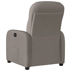 Acheter vidaXL Fauteuil inclinable Taupe Tissu