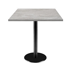 Restootab Table 70x70cm - modèle Rome béton naturel