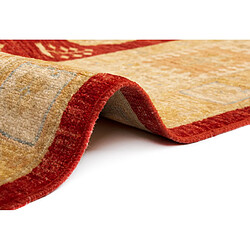 Vidal Tapis de laine 293x250 rouge Kaizar pas cher