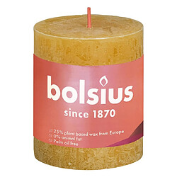 Bolsius Bougies pilier rustiques 4 pcs 80x68 mm Jaune nid d'abeilles