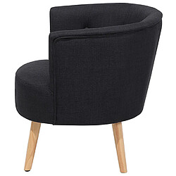 Acheter Beliani Fauteuil ODENZEN Tissu Noir