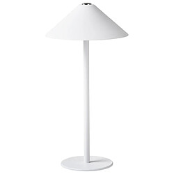 Beliani Lampe de table LED sans fil en métal blanc FRANCOLI