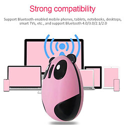 Mini Souris de Jeu Sans Fil 2.4G Portable Mignon Panda 1200 DPI 3 Boutons Rose pas cher