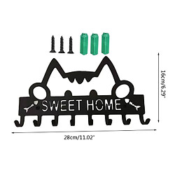 Avis Universal Étagère murale porte-clés décoration maison crochet étagère cintre métal porte d'entrée cuisine salle de bains