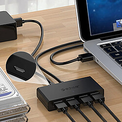 HUB USB 4 Ports USB3.0 Adaptateur De Concentrateur De Bureau Répartiteur USB Pour Ordinateur De Bureau / PC 30 Cm