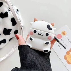 GUPBOO Airpods Coque Housse Étui Protecteur Compatible pour AirPods1/2-adorable petite vache en silicone