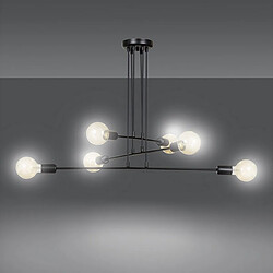 EPIKASA Suspension Multipo, Noir, Acier, 84x100x84 cm