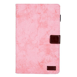 Wewoo Housse Coque Etui à rabat horizontal en cuir de style affaires pour Galaxy Tab S5e / T720avec support et fente cartecadre photo et fonction veille / réveil rose