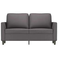 Avis Maison Chic Canapé à 2 places,Sofa de Salon,Canapé droit Gris 120 cm Similicuir -GKD363498