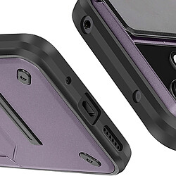 Avizar Coque pour Xiaomi Redmi 13 Bague Support Cache Caméra Coulissant Violet Foncé pas cher