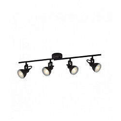 Searchlight Barre focus divisée spot 4 ampoules - noir