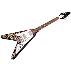 Epiphone Flying V Jimi Hendrix Love Drops - Ebony