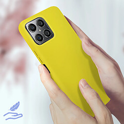 Acheter Avizar Coque Honor X8 Silicone Semi-rigide Soft-touch Fine Jaune