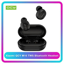 Écouteur sans fil Xiaomi QCY M10 TWS Bluetooth 5.0 IPX4 contrôle de l'application étanche IOS Android(Noir)