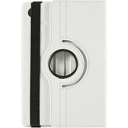 Acheter Etui rotatif en simili cuir pour Huawei MediaPad M3 lite 10 10.1" Blanc -VISIODIRECT-