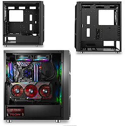 Acheter Spirit Of Gamers Boitier PC gamer GHOST 5 ? A-RGB EDITION, Double ventilateurs 200 mm en façade, compatible ATX, E-ATX, mATX, ITX