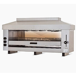 VIRTUS GROUP Salamandre churrasco à gaz fermée sur 3 cotés avec 3 brûleurs, 630x530 mm - Virtus