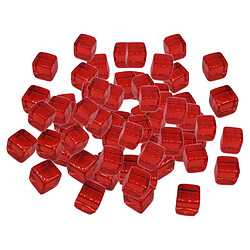 100pcs 10mm coloré dés jeux de société cube pour parti KTV jouets rouge pas cher