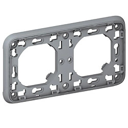 Legrand plaque d'encastrement plexo 2 postes horizontal (composable)