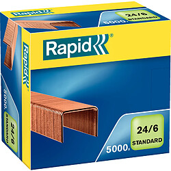 Rapid Agrafes Standard 24/6, cuivré ()