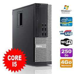 PC Dell Optiplex 990 SFF I5-2400 3.1GHz 4Go Disque 250Go DVD Wifi W7 - Occasion