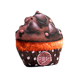 KARACTERMANIA - Oh My Pop Pop! Cupcake-Pillow Cushion (Large) Oreiller de Voyage, 34 cm, Noir (Black)