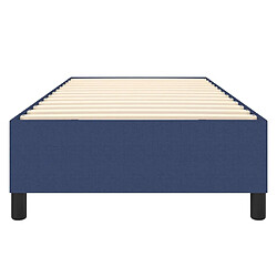 Acheter vidaXL Cadre de lit sans matelas bleu 80x200 cm tissu