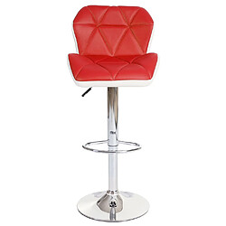 Acheter Mendler Tabouret de bar HWC-A92, tabouret de bar, cuir synthétique réglable en hauteur ~ rouge