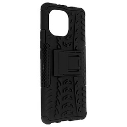 Avizar Coque Xiaomi Mi 11 5G Protection Bi-matière avec Béquille Support Noir