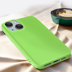 Acheter Avizar Coque pour iPhone 15 Plus Silicone Premium Semi rigide Mate Douce Vert foncé