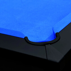 Acheter Rendez Vous Deco Table de Billard Eddie convertible noire tapis bleu