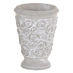 BigBuy Garden Cache-pot Gris Ciment 13 x 13 x 17,5 cm