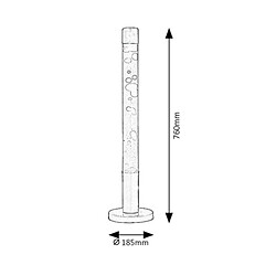 Lampe décorative Dovce Rabalux lampe à lave E14 40W rouge-jaune