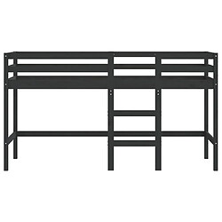 Acheter Vidaxl Lit mezzanine enfants échelle 90x190 cm bois pin massif