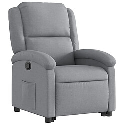 Avis Maison Chic Fauteuil Relax pour salon, Fauteuil inclinable Gris clair Tissu -GKD46896