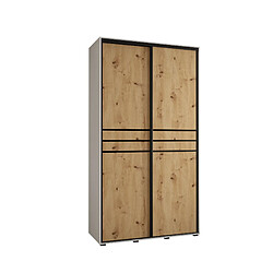 Abiks Meble Armoire Davos 10 À Portes Coulissantes 235,2/130/45 2 Portes