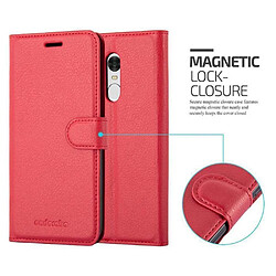 Cadorabo Coque Xiaomi RedMi NOTE 4 Etui en Rouge