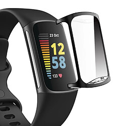 Coque en TPU ENKAY électroplaqué, noir pour votre Fitbit Charge 5