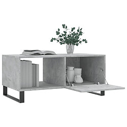 Acheter Maison Chic Table basse,Table Console Table d'appoint, Table pour salon gris béton 90x50x40 cm bois d'ingénierie -MN12373