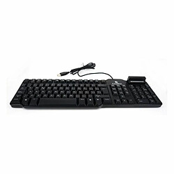 Clavier avec lecteur CoolBox COO-TEC02DNI Noir