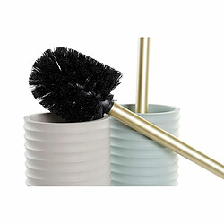 Avis Brosse de salle de wc DKD Home Decor Beige Vert Résine PP (10 x 10 x 38 cm) (2 Unités)