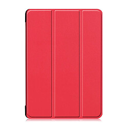 Etui en PU support triple rouge pour votre Lenovo Tab M10 TB-X605F