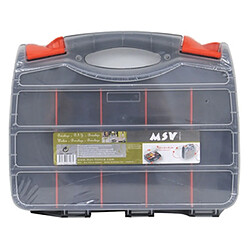 Avis MSV Boite à outils organiseur double Face 32x26cm Transparente