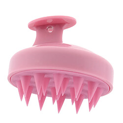 Silicone Shampooing pour la douche Gel douche Corps Pellicules Masseur pour cuir chevelu rose clair