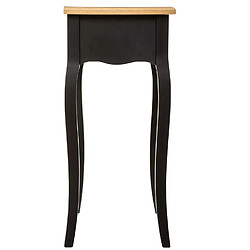 Pegane Table de chevet / Table de nuit coloris noir - Longueur 47,1 x Profondeur 30 x Hauteur 65,5 cm pas cher