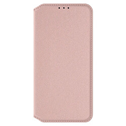 Avizar Étui pour Galaxy A05s Porte-carte Support Vidéo Clapet Magnétique Rose Champagne