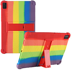 Coque en silicone airbags aux quatre coins avec béquille pliable multicolore pour votre Huawei MatePad Pro 12.6 (2021)