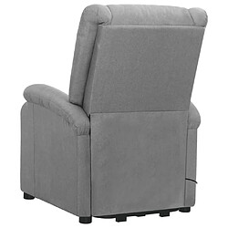 Avis vidaXL Fauteuil Gris clair Tissu