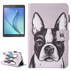 Wewoo Housse Étui pour Samsung Galaxy Tab A 7.0 2016 / T280 beau dessin animé BullChien motif horizontal en cuir flip avec support et Slots de cartes Pen Slot